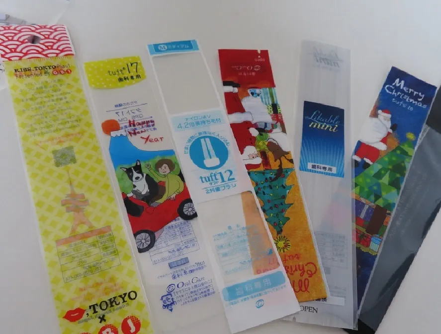 プラスチック袋 製品事例（スリーブ・細長袋）